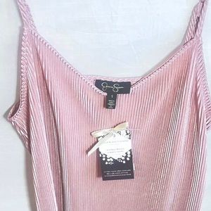 Jessica Simpson Betty Cami Top S Juniors Peach Beige NWT $39.50